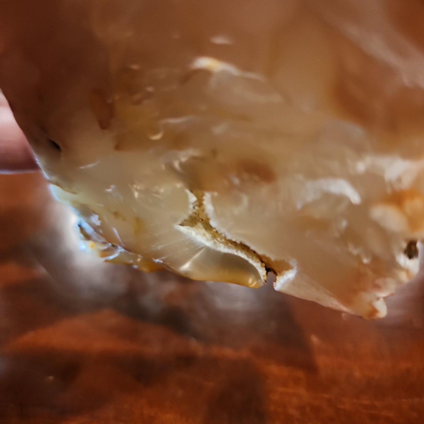 Flower agate slab