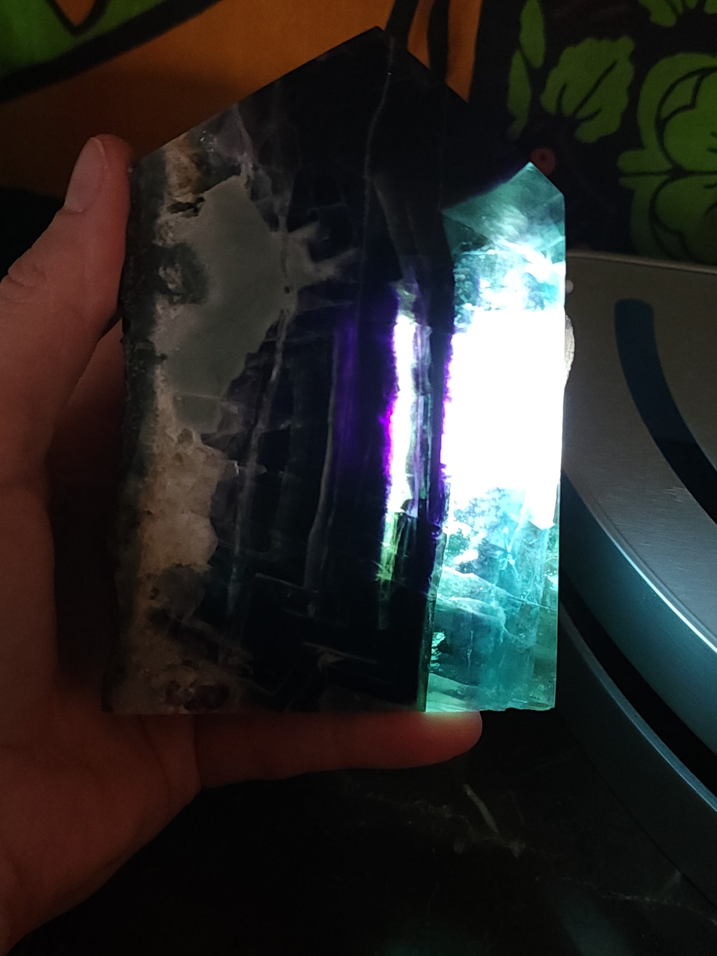 Rainbow Fluorite slab