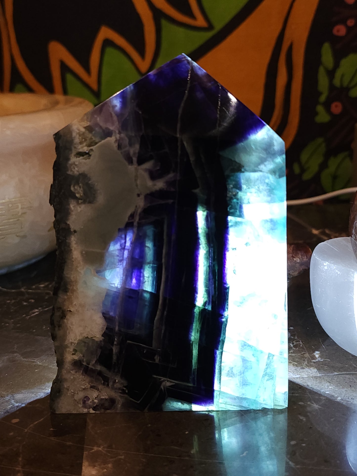 Rainbow Fluorite slab