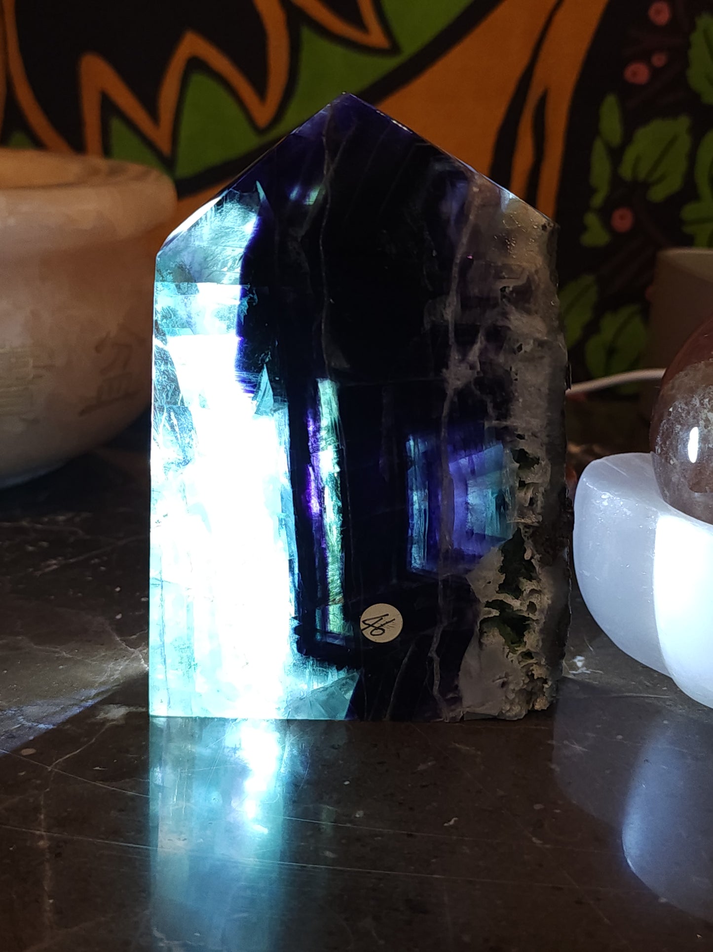 Rainbow Fluorite slab