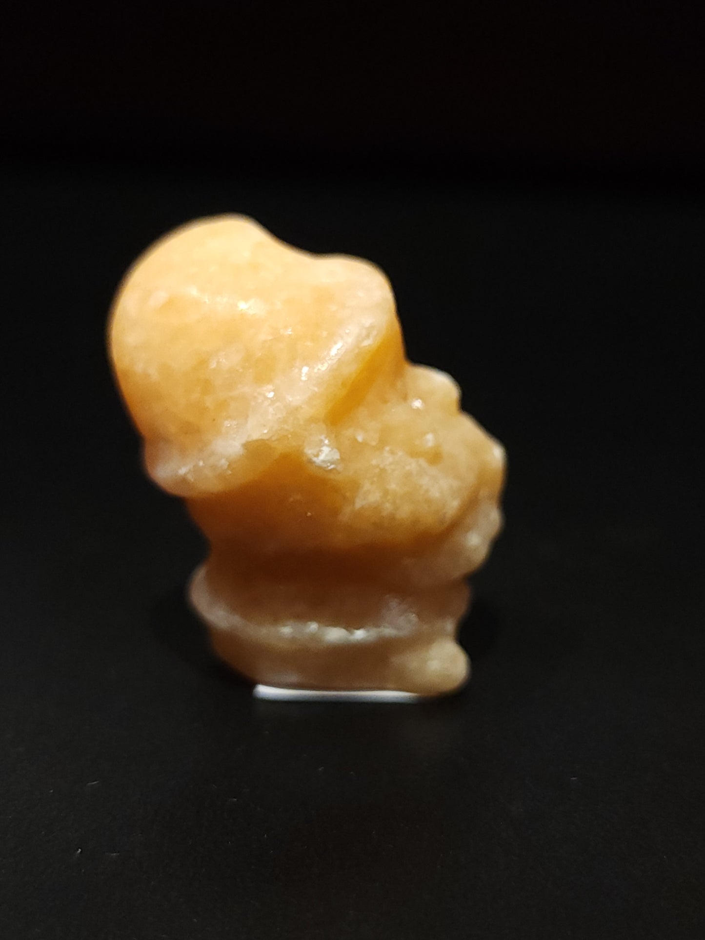 Calcite santa carving