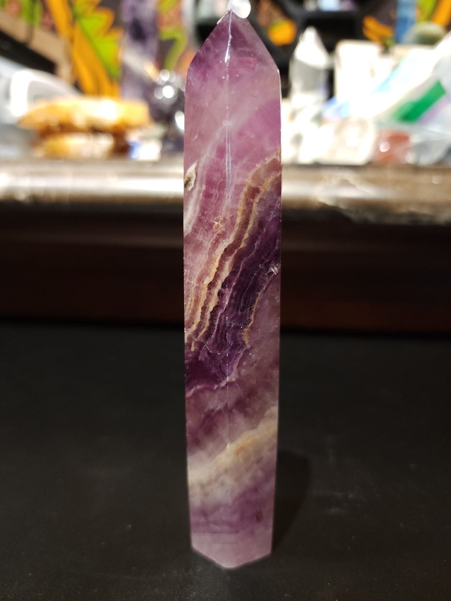 Purple fluorite tower