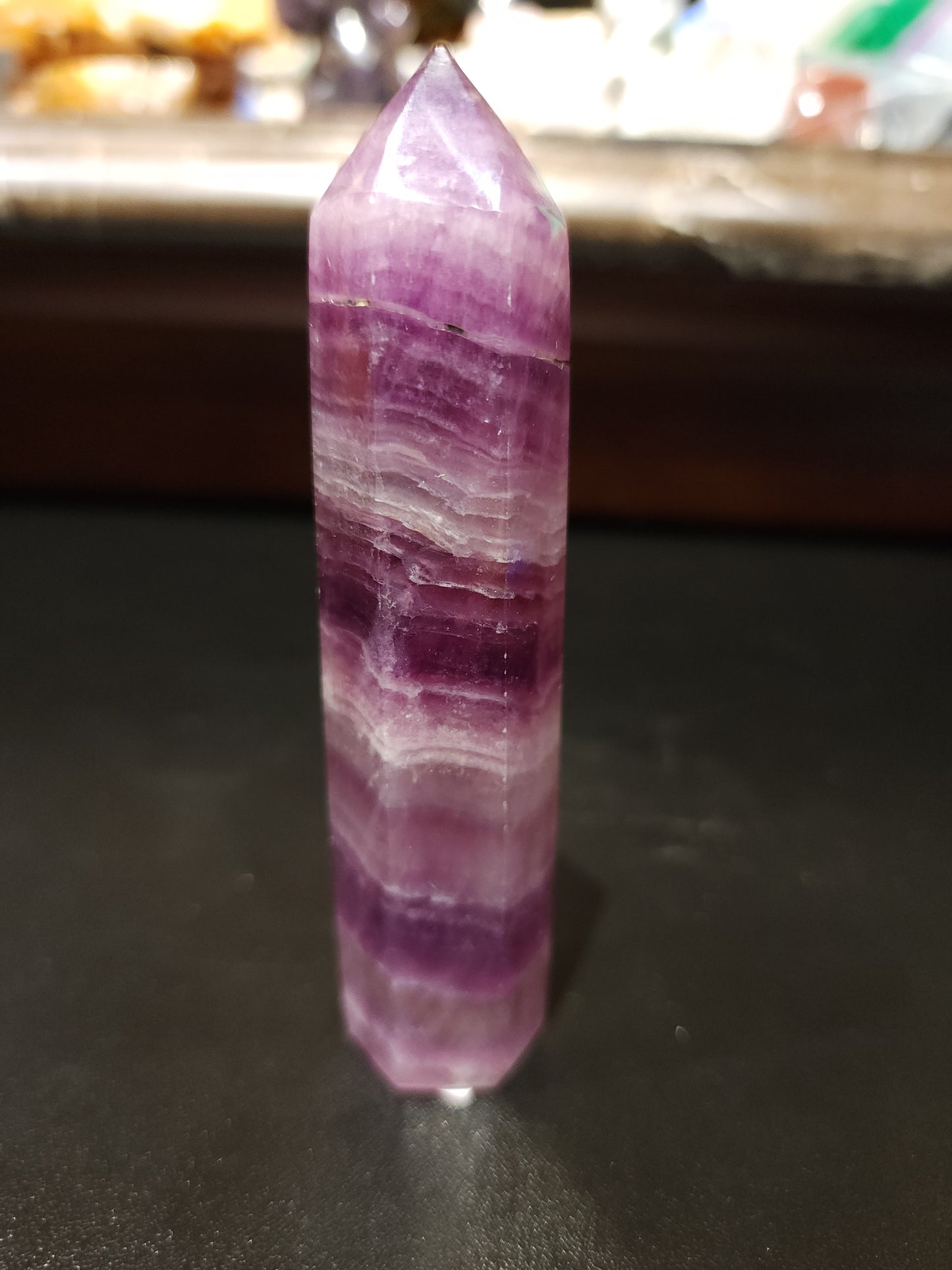 Purple fluorite tower