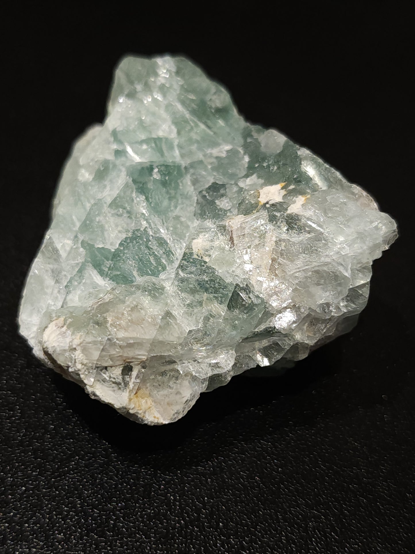 Green fluorite raw cluster