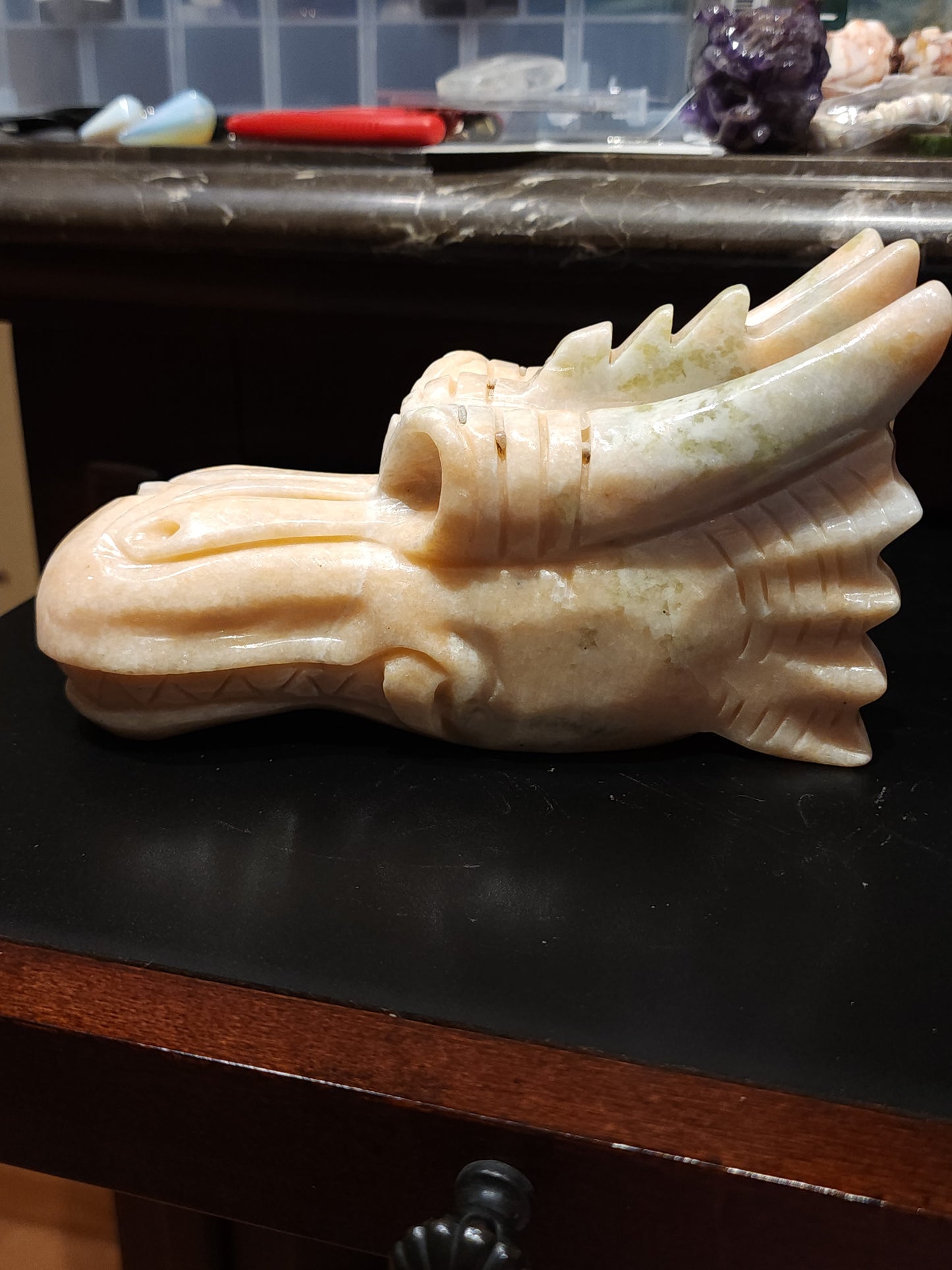 Jade dragon head