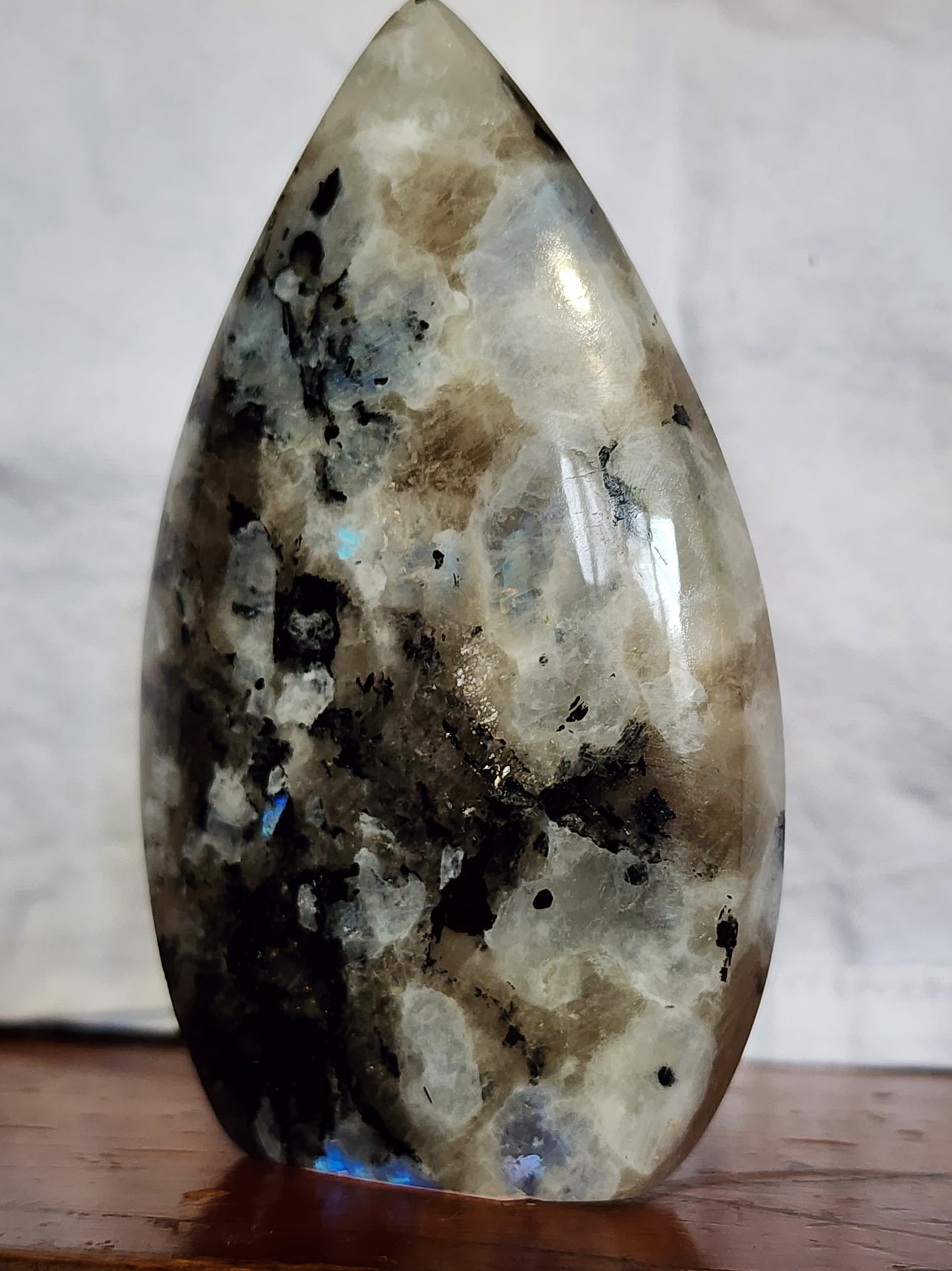 White Moonstone Teardrop