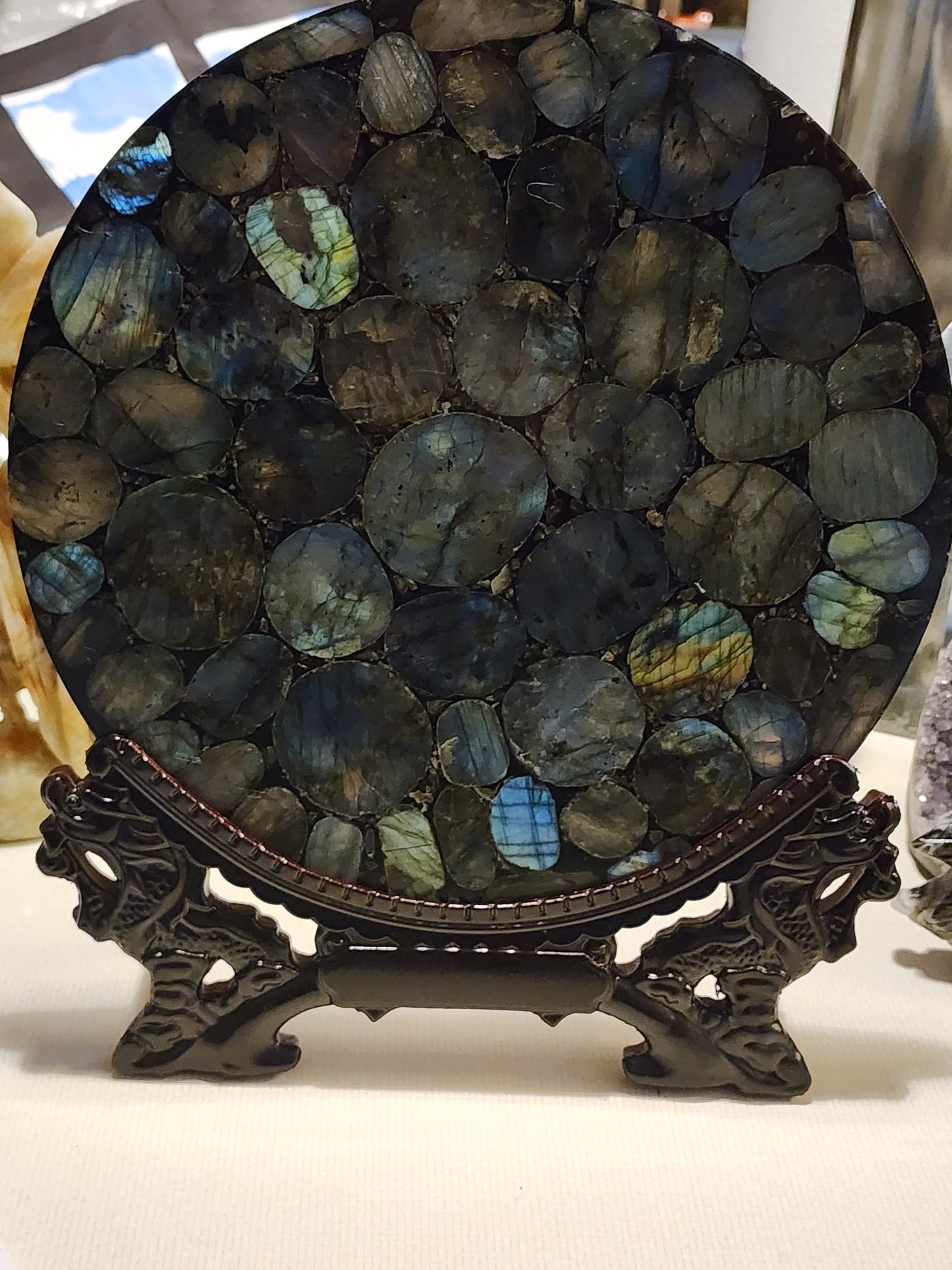 Labradorite plate