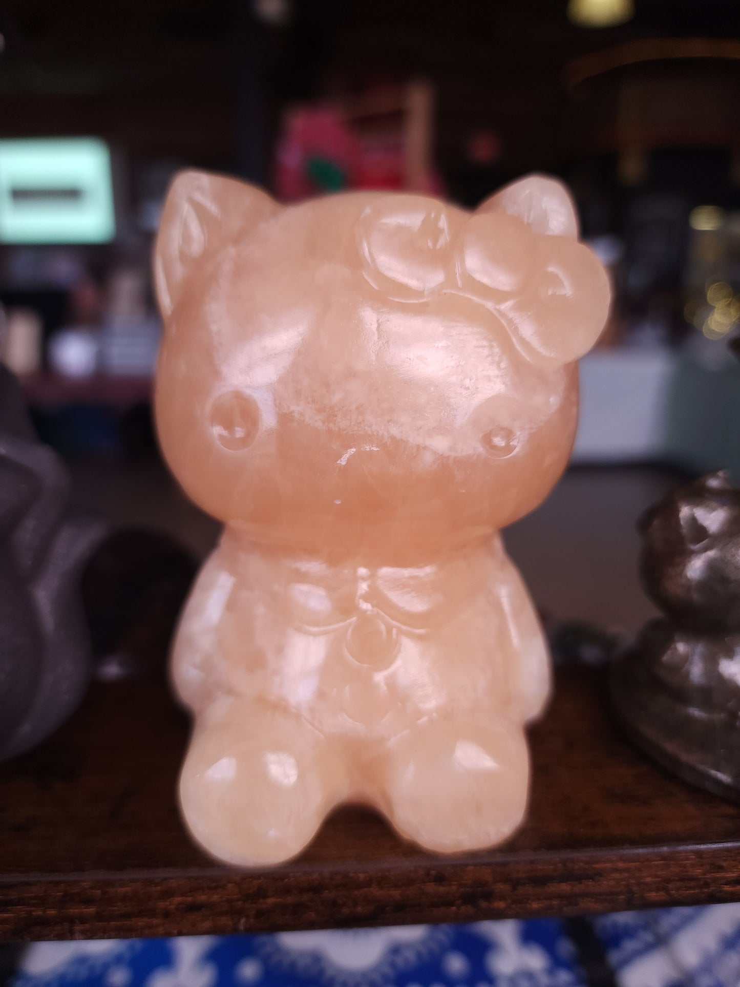 Honey Calcite Kitty