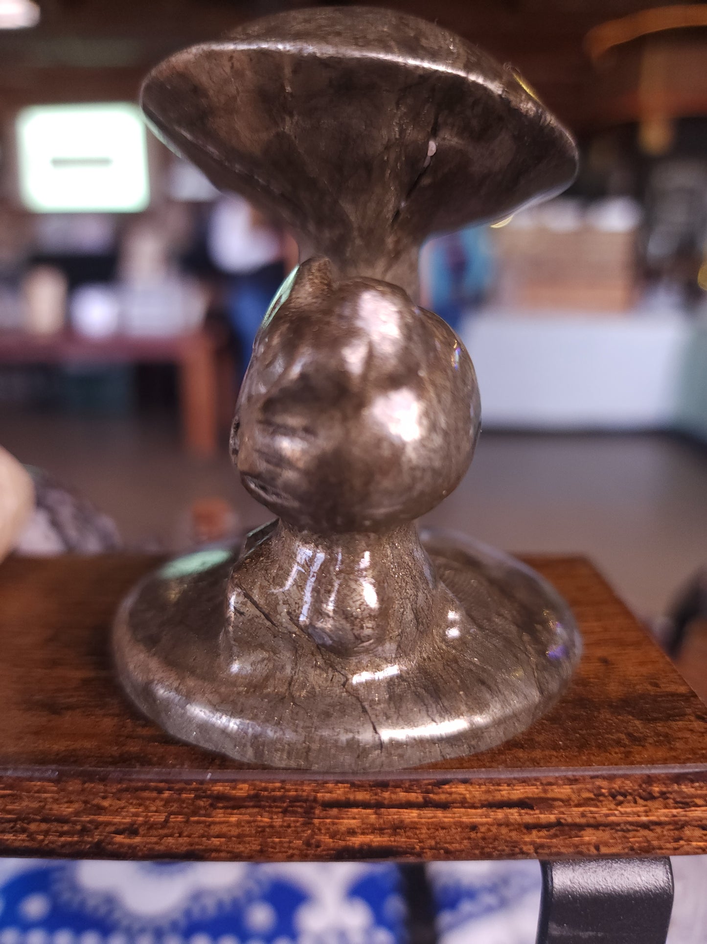 Pyrite Kitty/Mushroom Carving