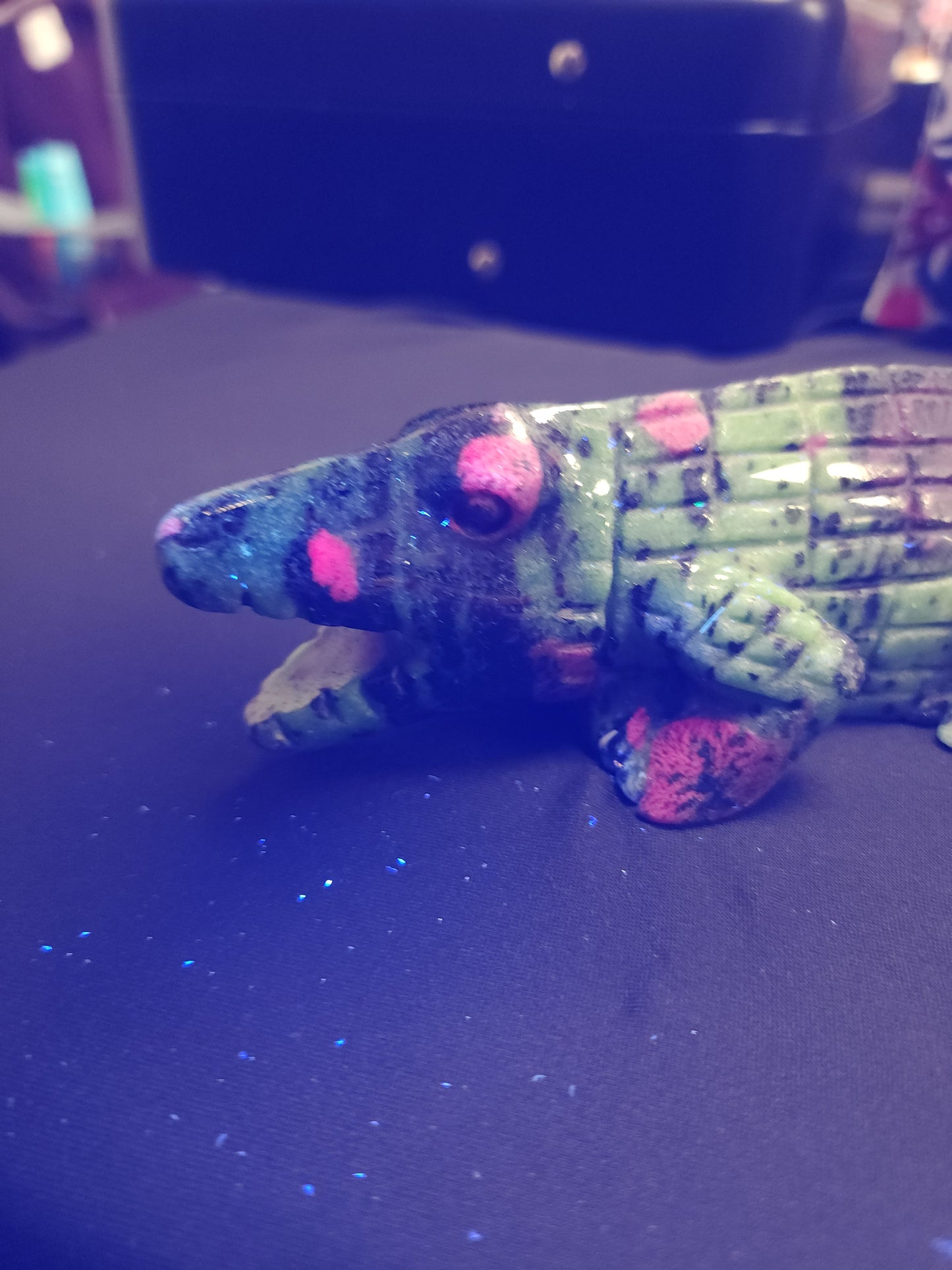 Ruby in Kyanite Crocodile