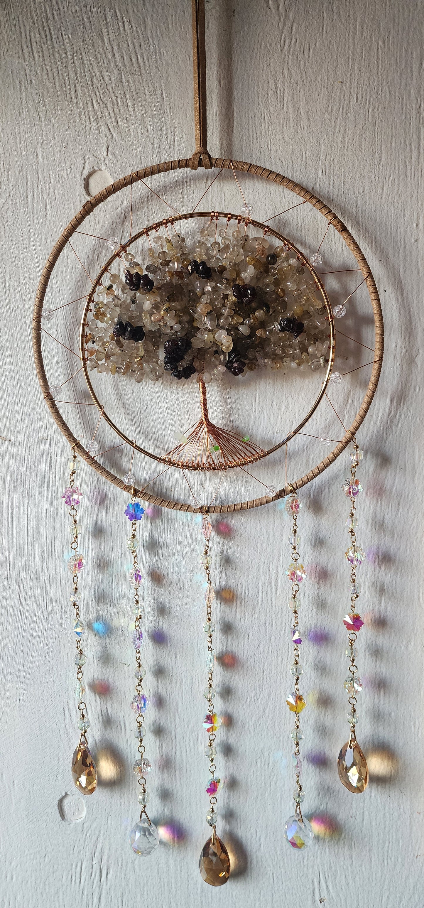 8 5/8 in. Diameter Gemstone Dream catcher
