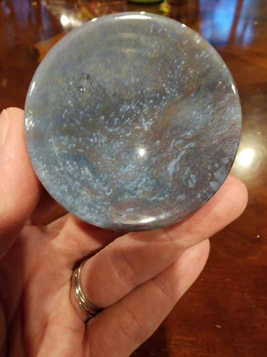 Ocean jasper sphere holder