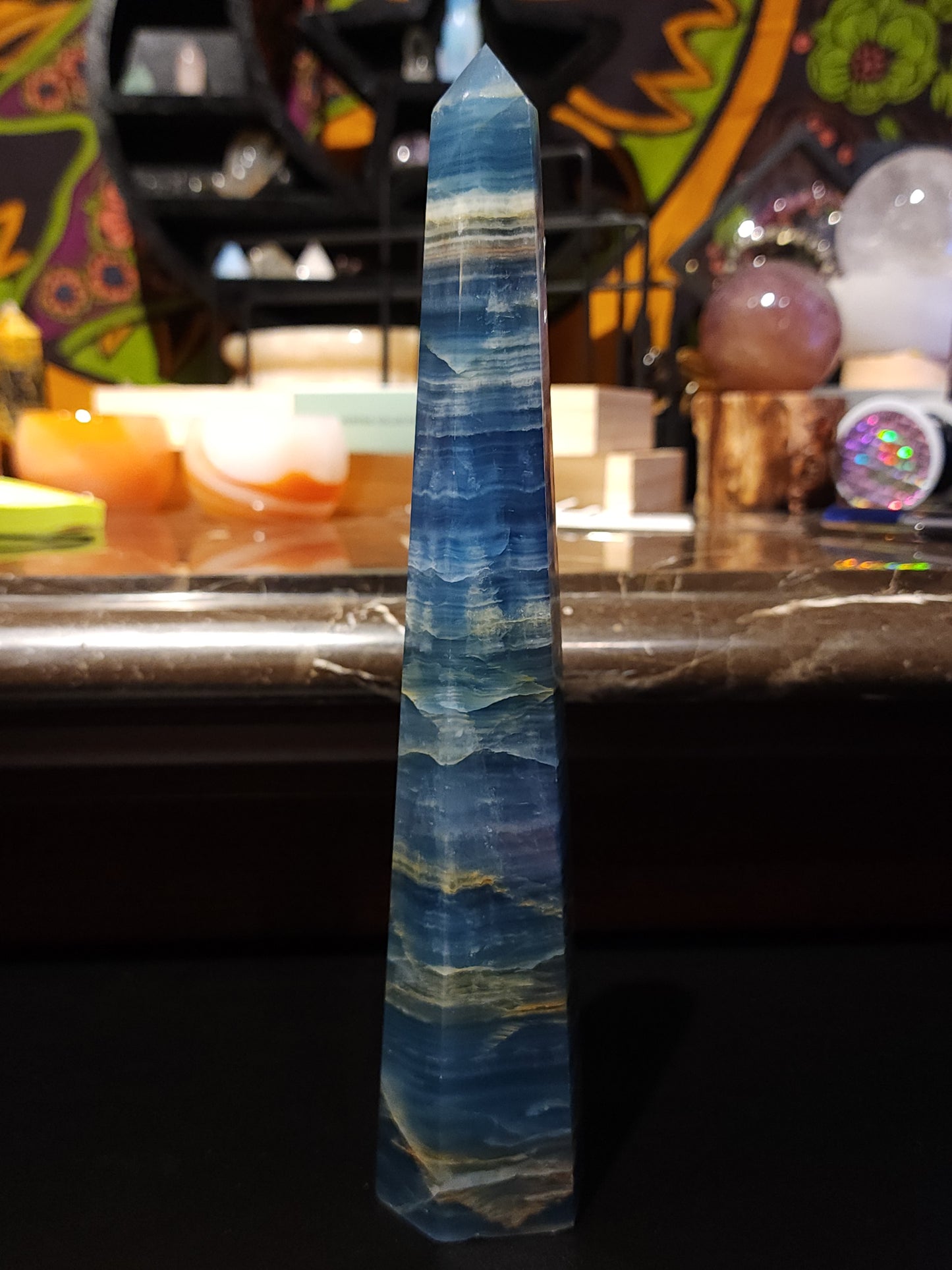 Blue onyx tower