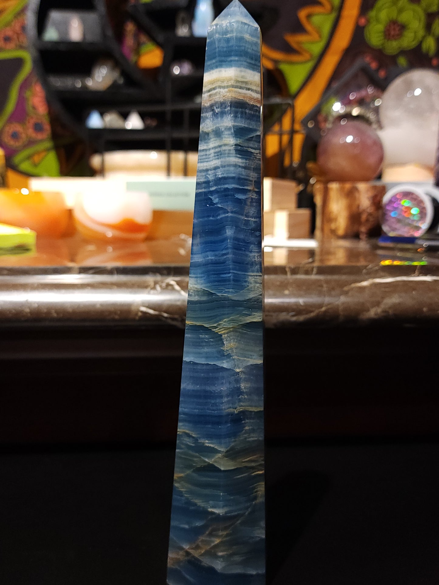 Blue onyx tower