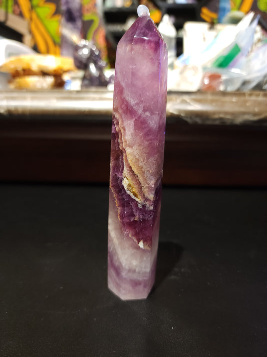 Purple fluorite tower