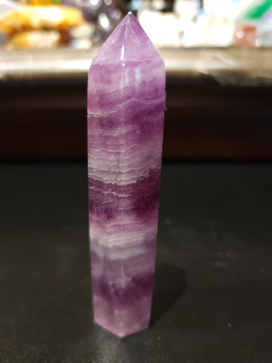 Purple fluorite tower