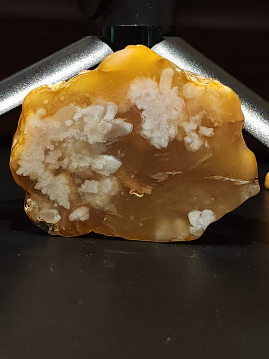 Flower agate slab