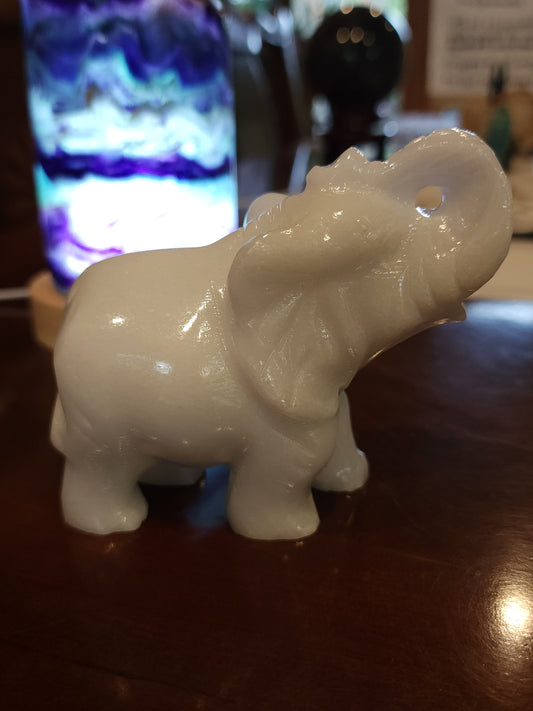 White jade elephant