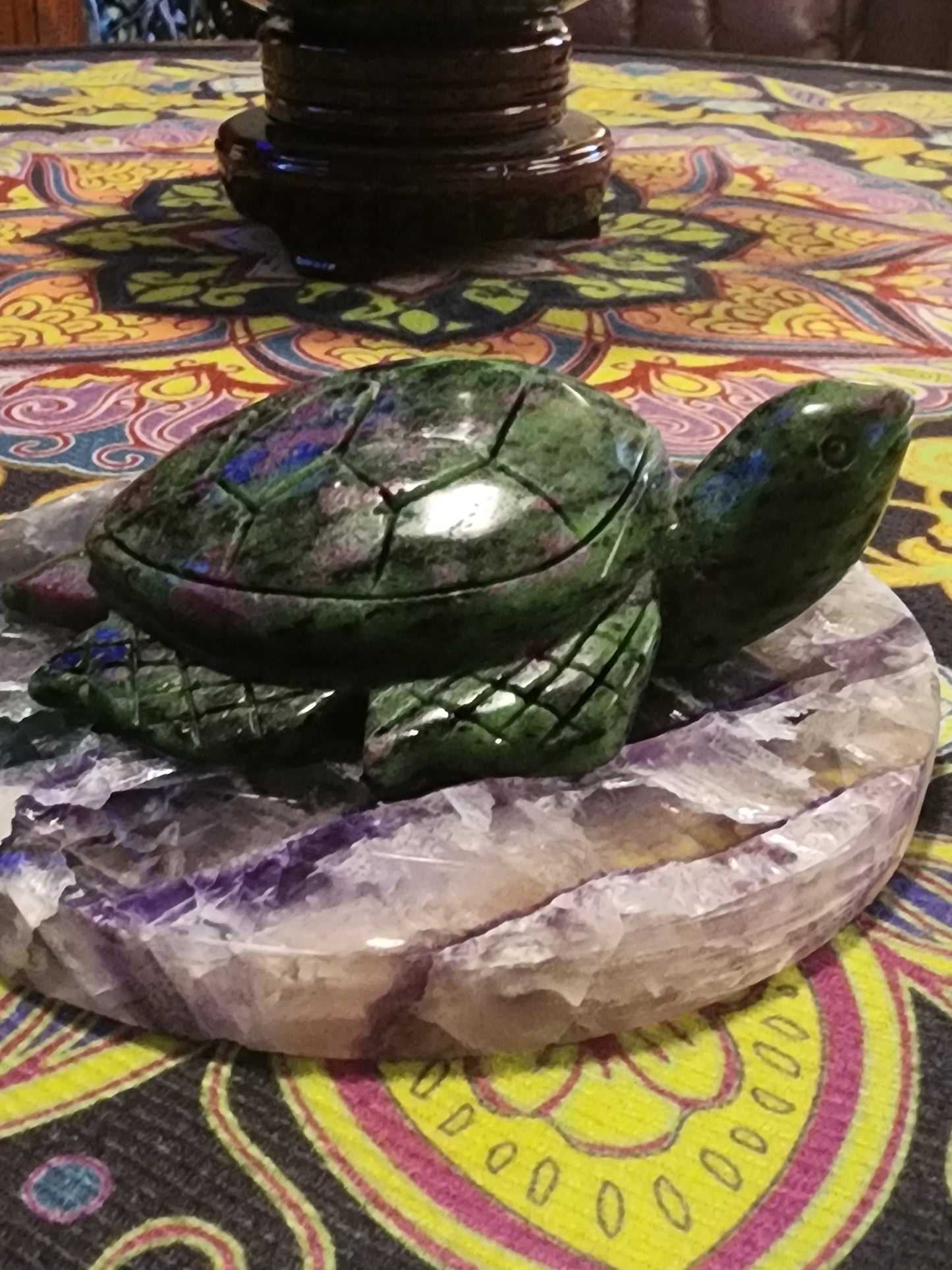 Ruby is zosite Turtle carving