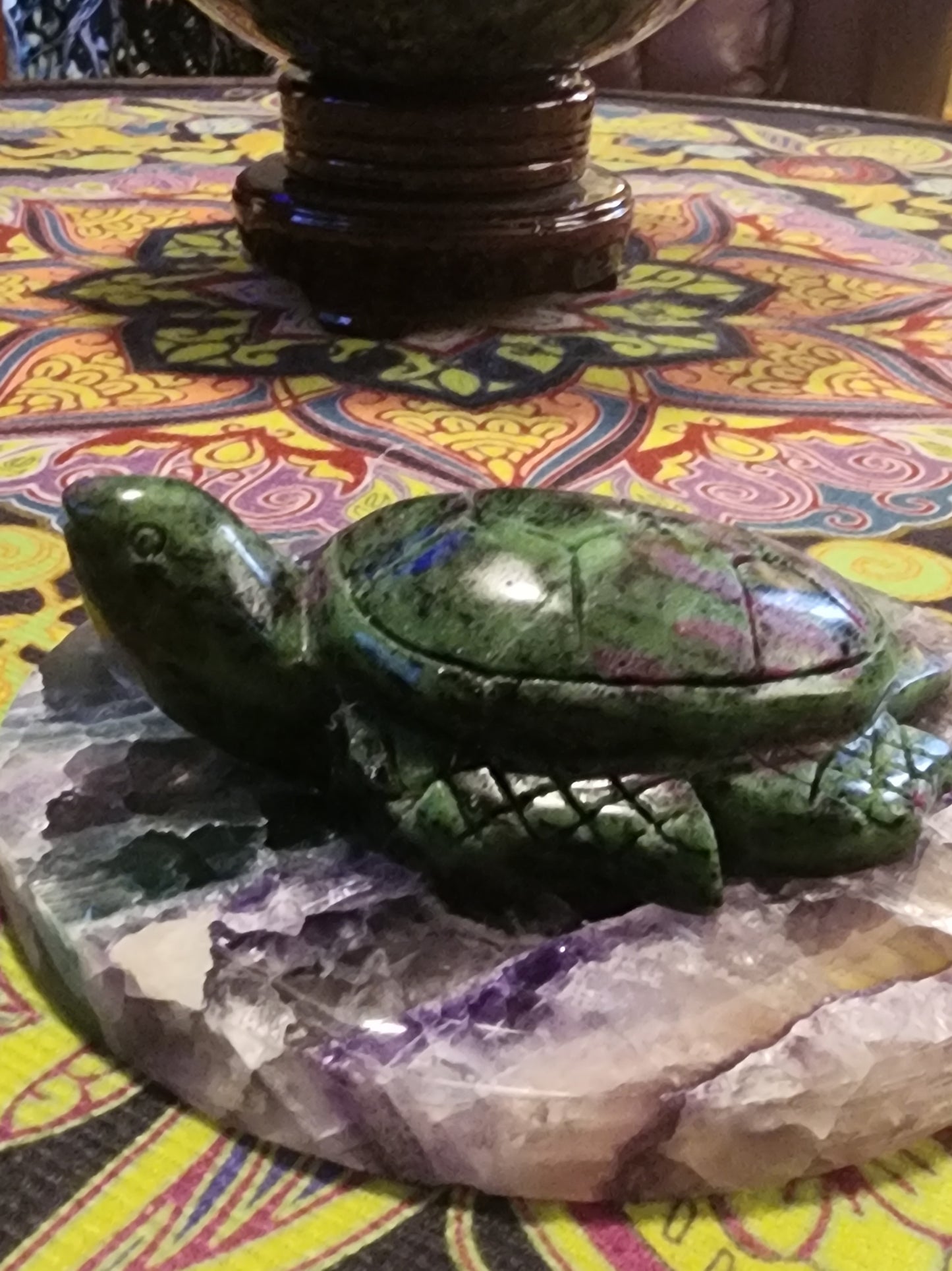 Ruby is zosite Turtle carving