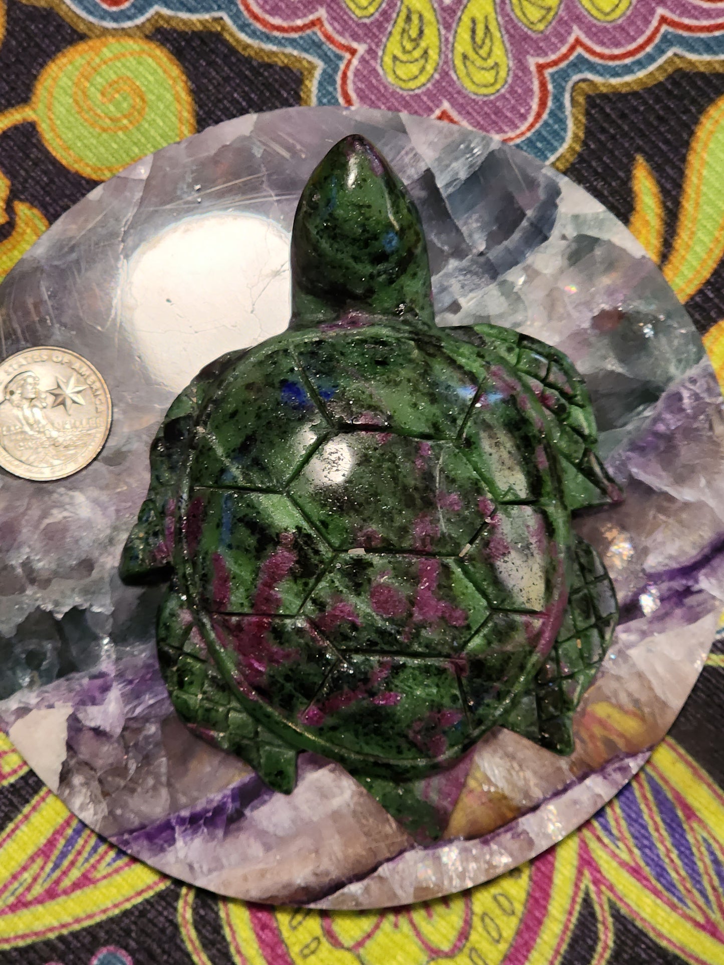 Ruby is zosite Turtle carving