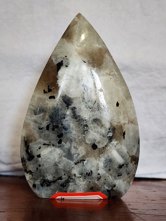 White moonstone teardrop