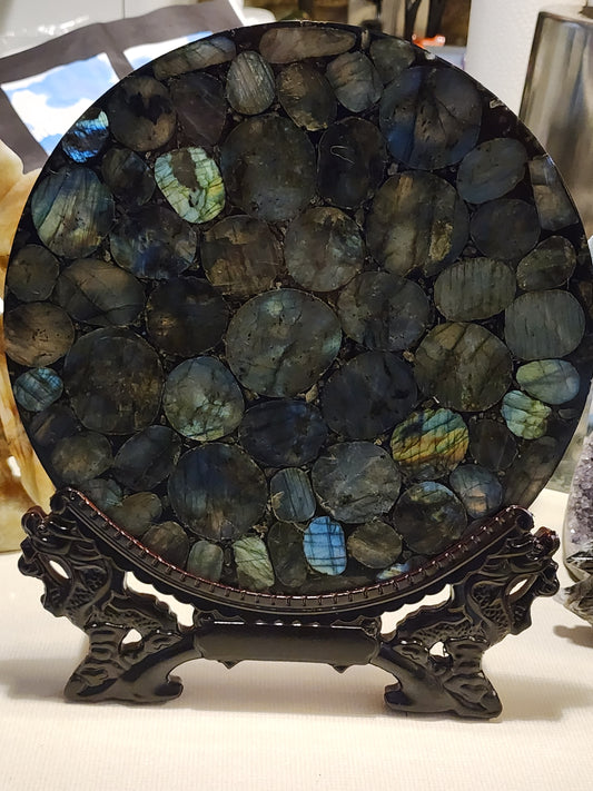 Labradorite plate