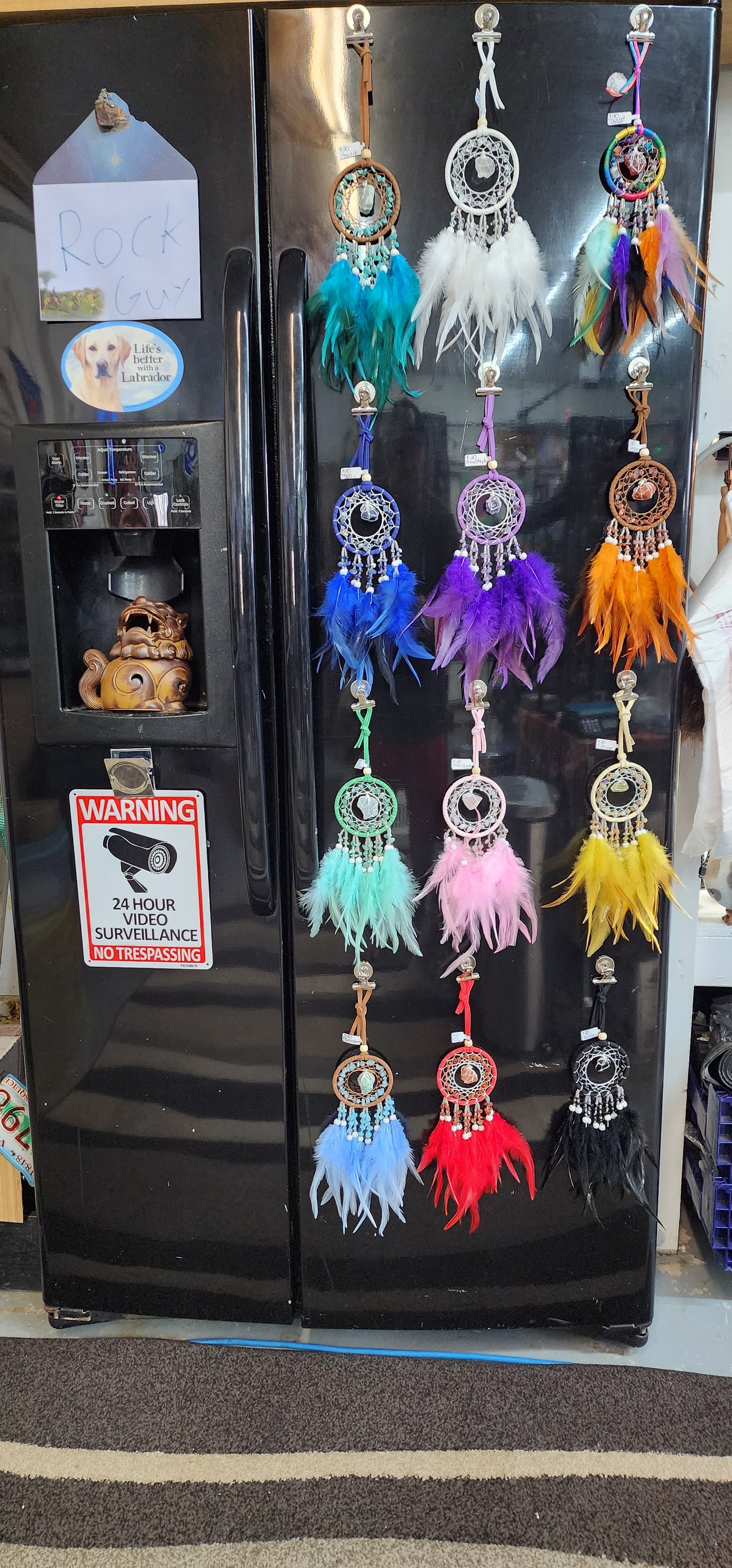 3 1/4 in gemstone dream catchers